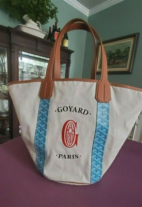 goyard belharra reversible tote bleu turquoise - rare limited edition|goyard bag price.